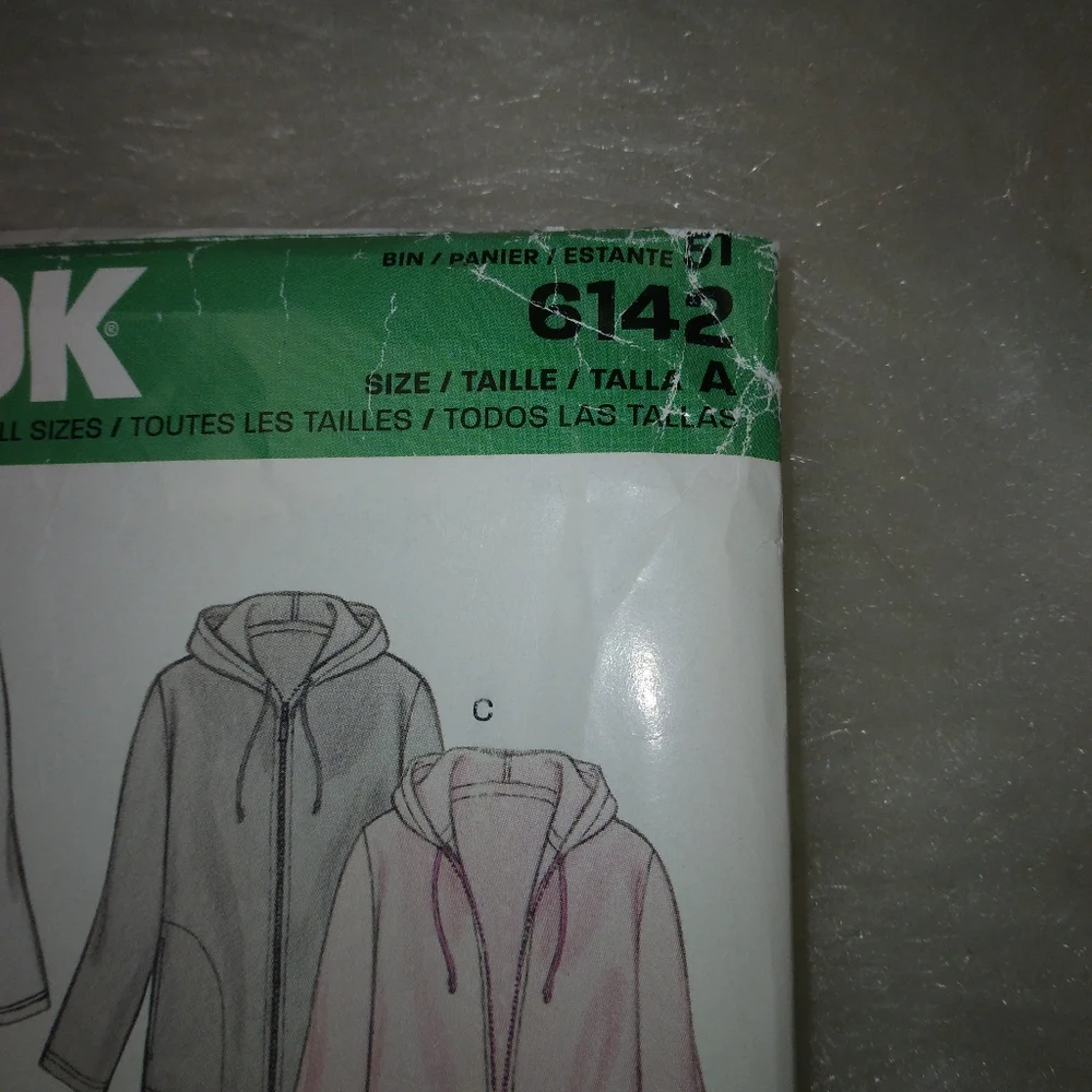 NEW LOOK 6142 His & Hers Tank top, pull on pants, full zip hoodie jacket